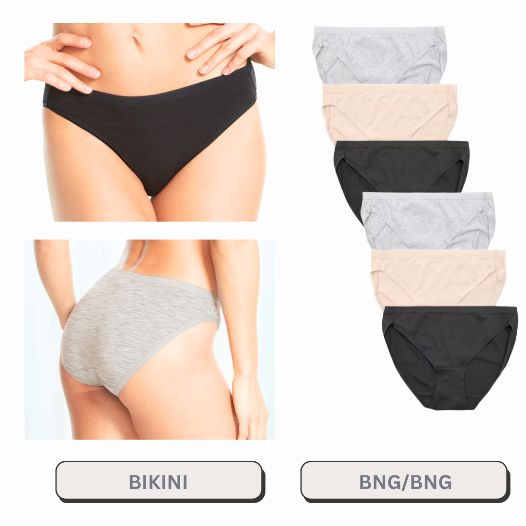 Bikini 6 Pack Solid Colors