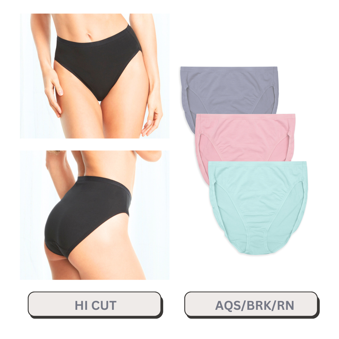 Hi Cut 3 Pack Fashion Colors