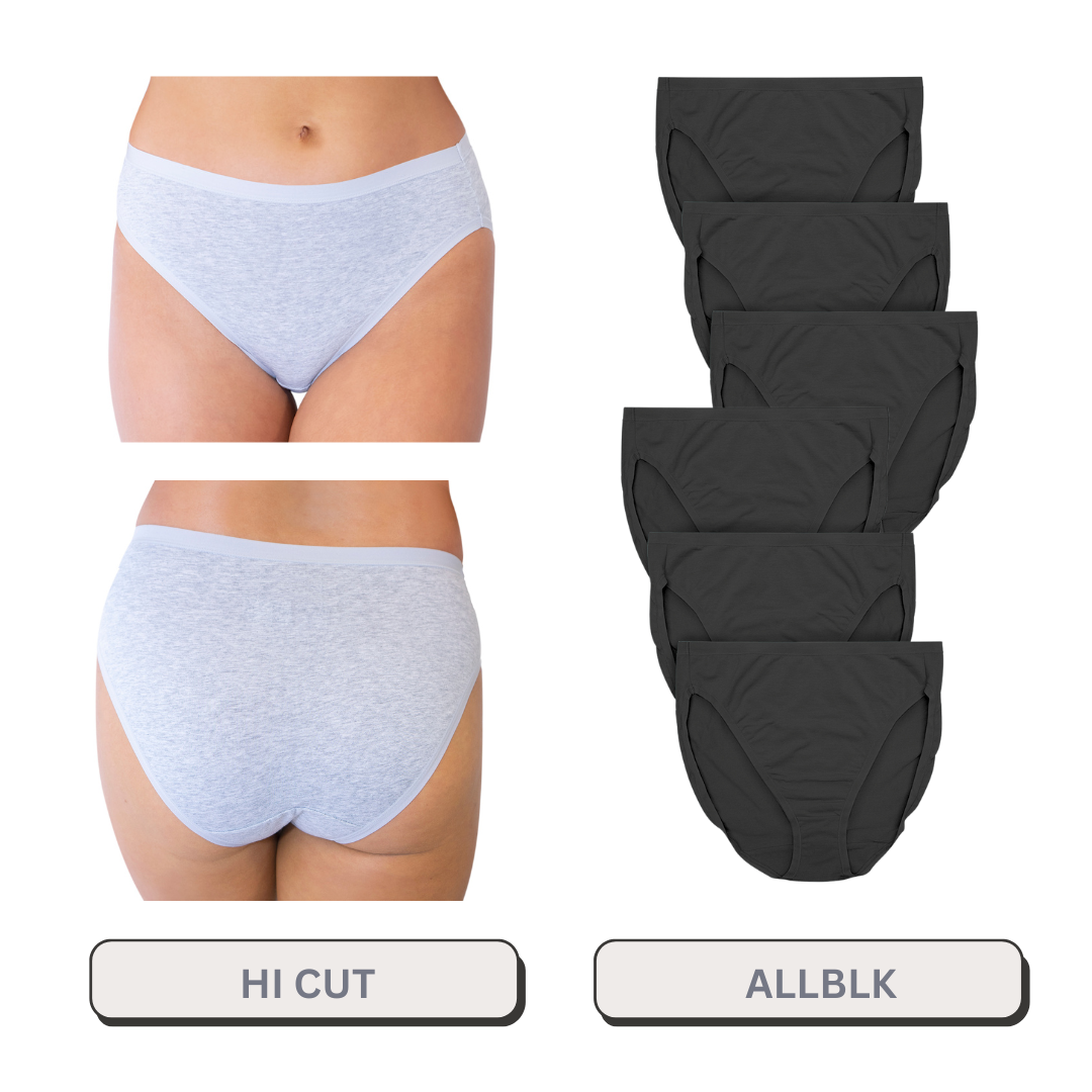 Plus Size Hi Cut 6 Pack