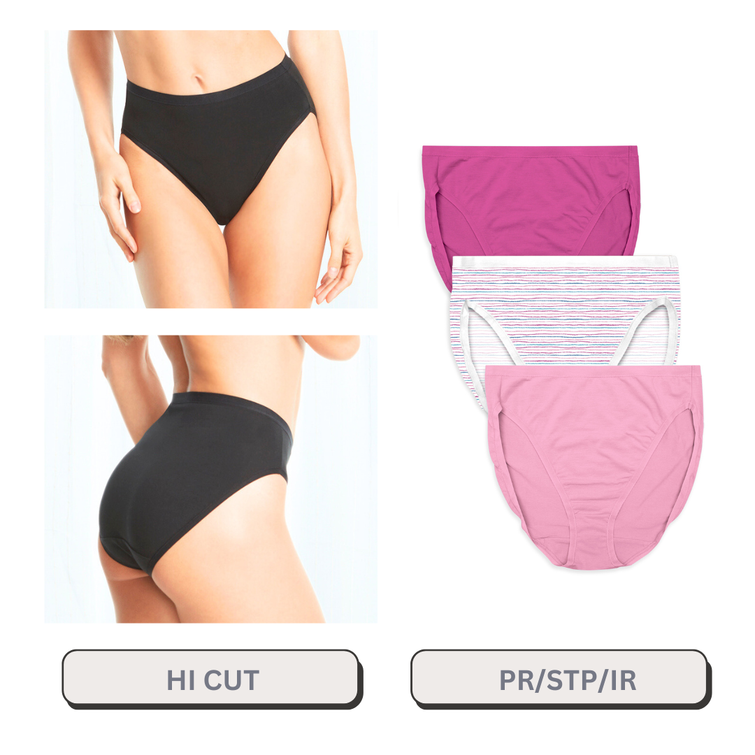 Hi Cut 3 Pack Fashion Colors
