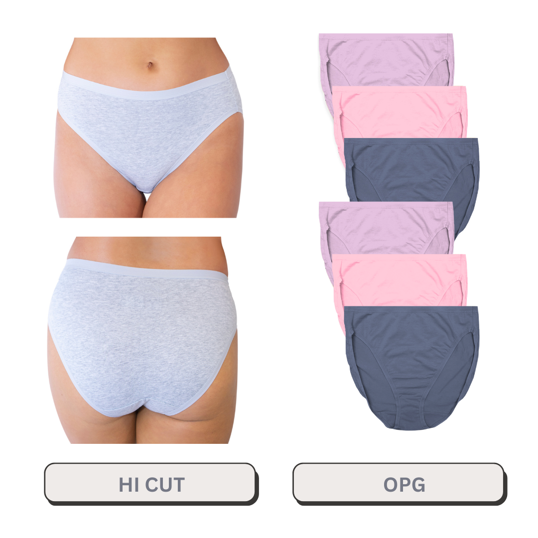Plus Size Hi Cut 6 Pack