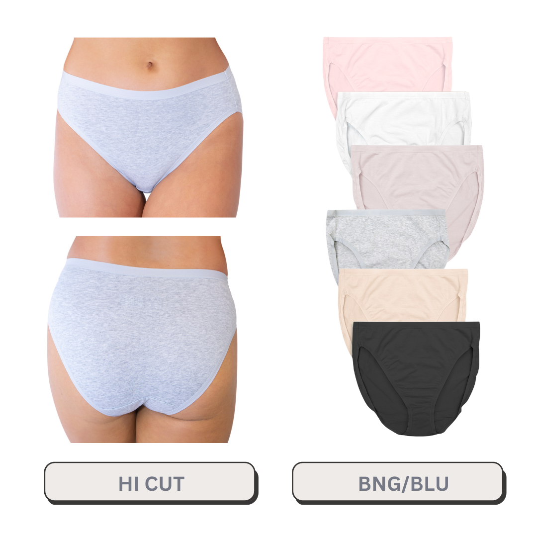 Plus Size Hi Cut 6 Pack