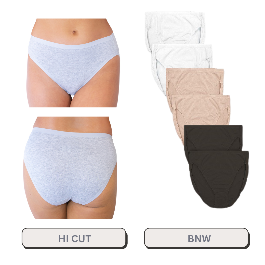 Plus Size Hi Cut 6 Pack