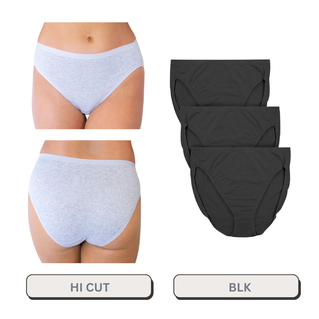 Plus Size Hi Cut 3 Pack