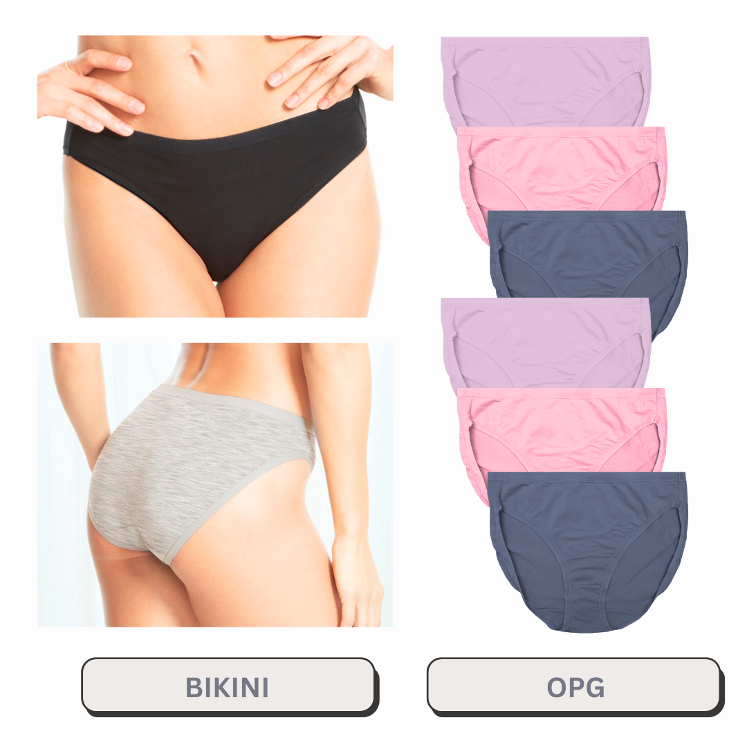 Bikini 6 Pack Solid Colors