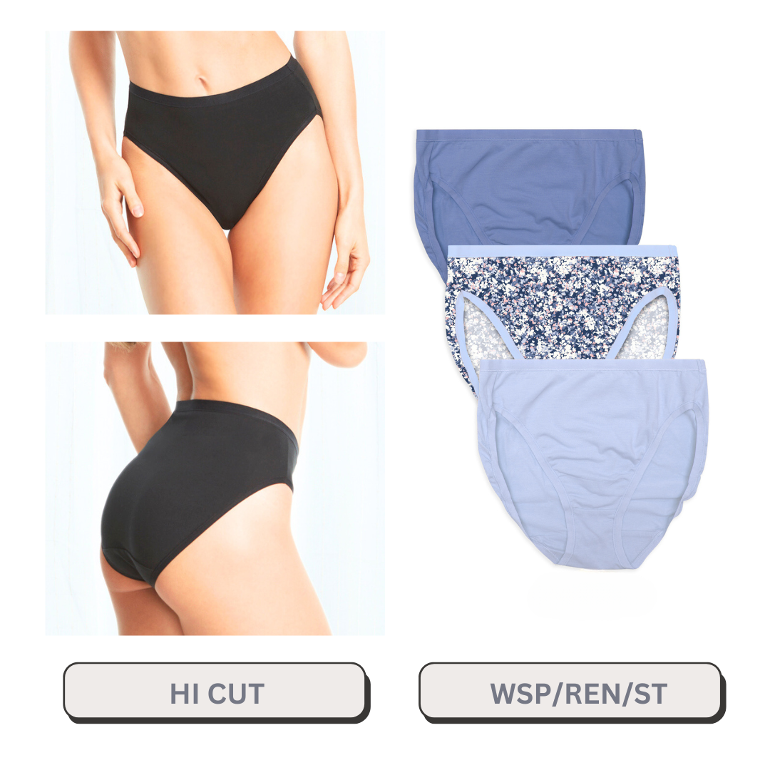 Hi Cut 3 Pack Fashion Colors