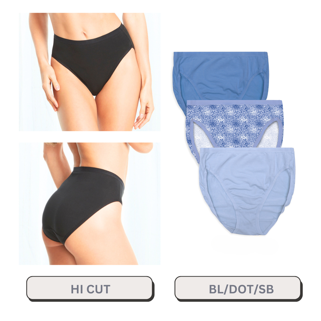 Hi Cut 3 Pack Fashion Colors