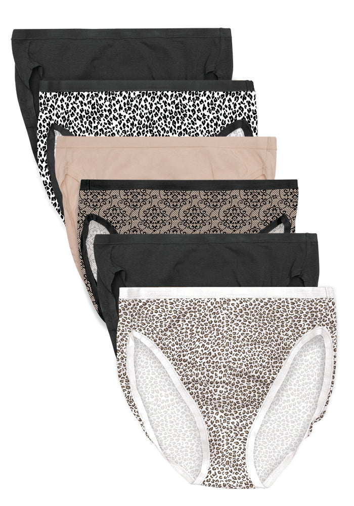 Hi Cut 6 Pack Assorted Colors