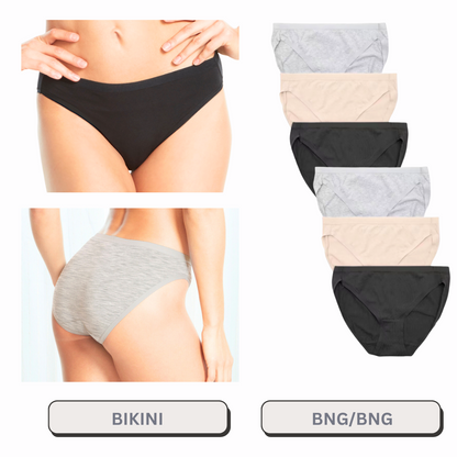 Bikini 6 Pack Solid Colors