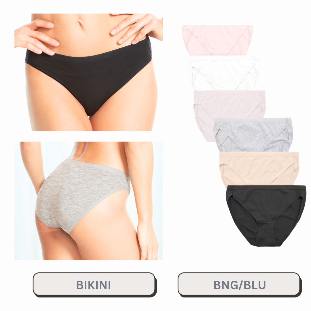 Bikini 6 Pack Solid Colors