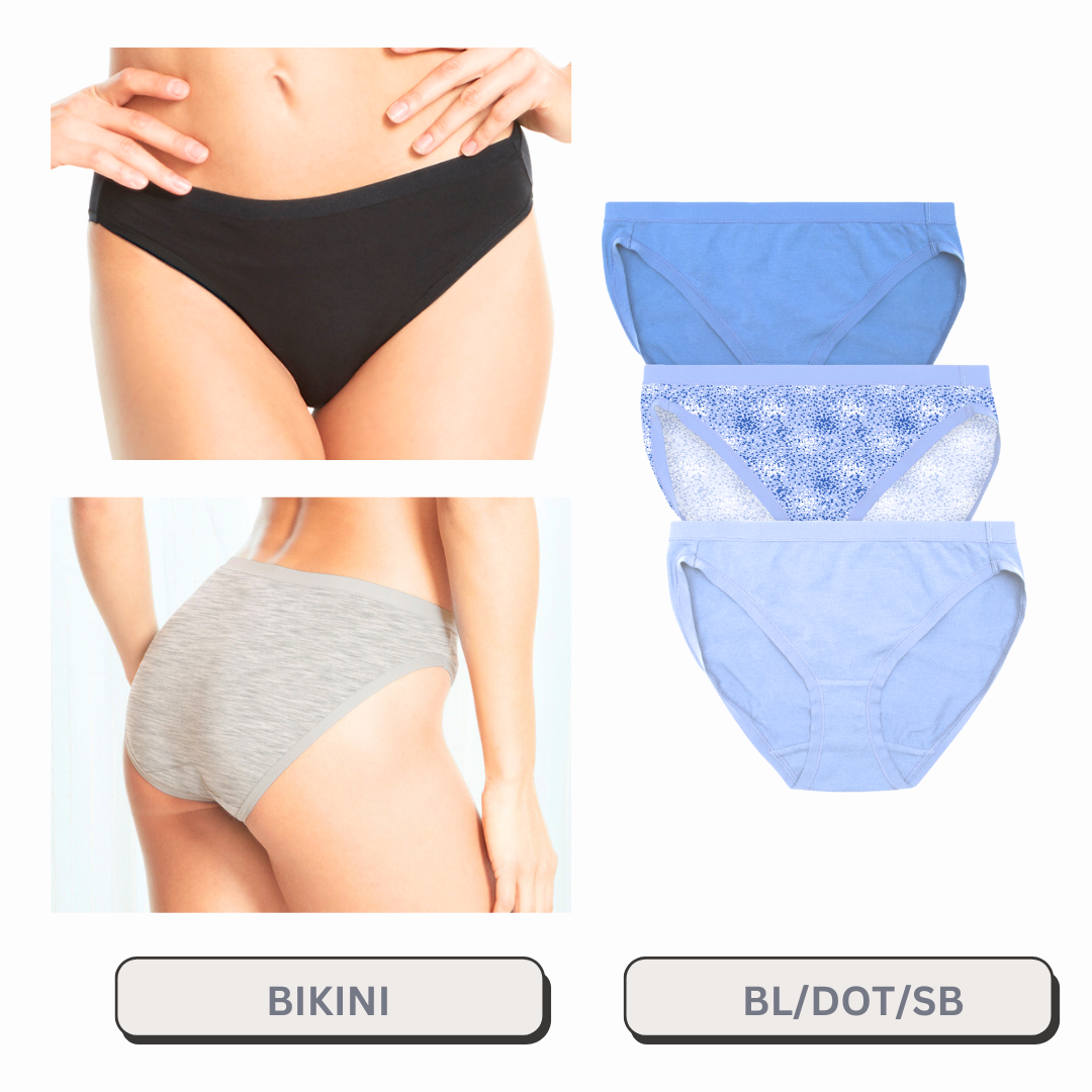 Bikini 3 Pack Fashion Colors