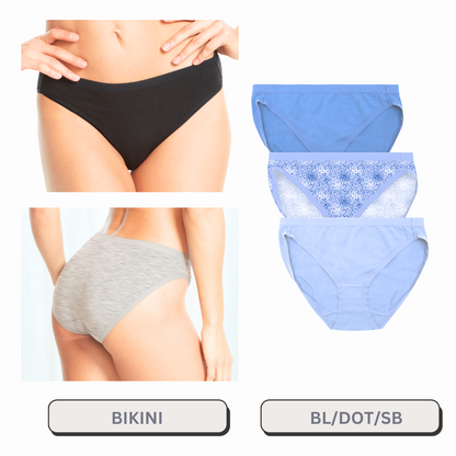 Bikini 3 Pack Fashion Colors