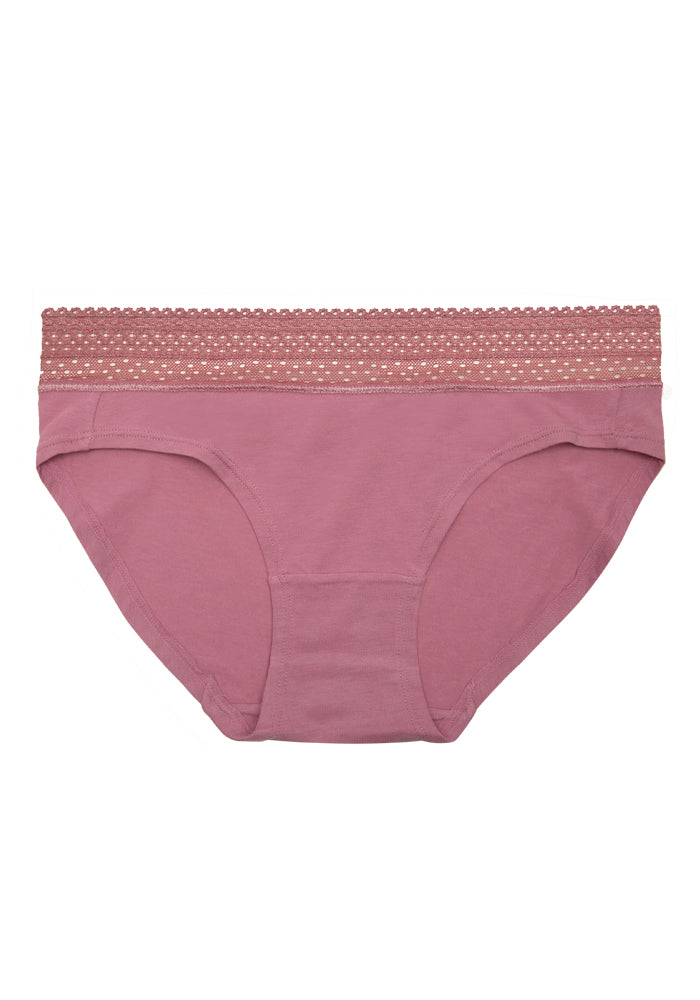 Bikini with Lace Waist Solids