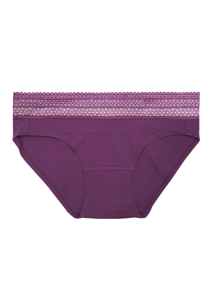 Bikini with Lace Waist Solids