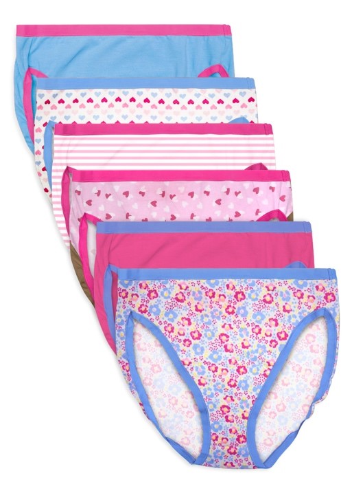 Girls Hearty Brief 6 Pack