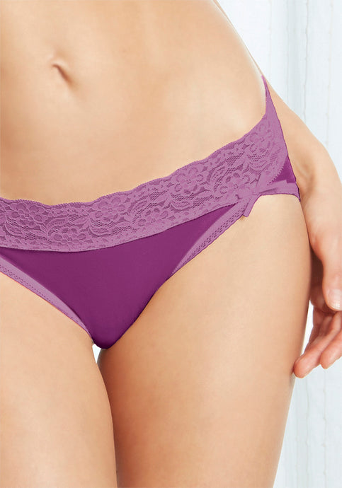 Joyspun Women's Lace Waist Bikini Panties, 6-Pack, Sizes S to 2XL - Walmart .com
