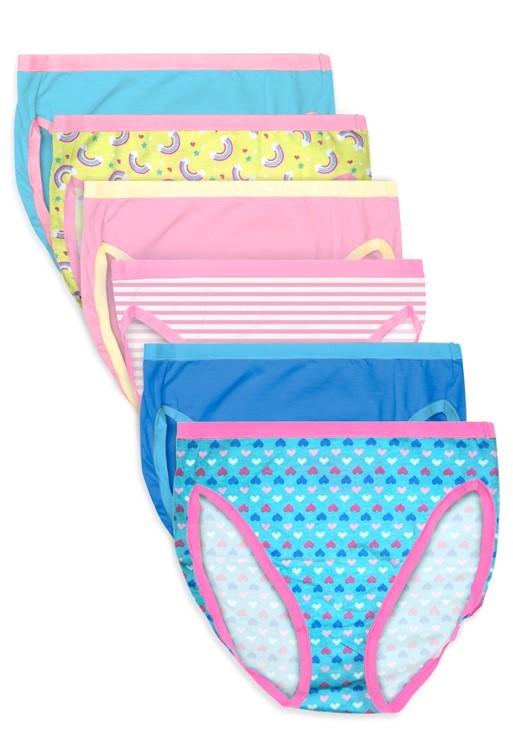 Girls Rainbow Bikini 6 Pack